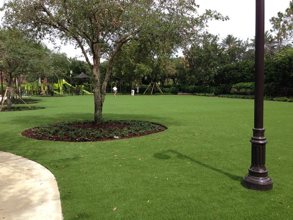 Huntsville commercial artificial grass landscaping