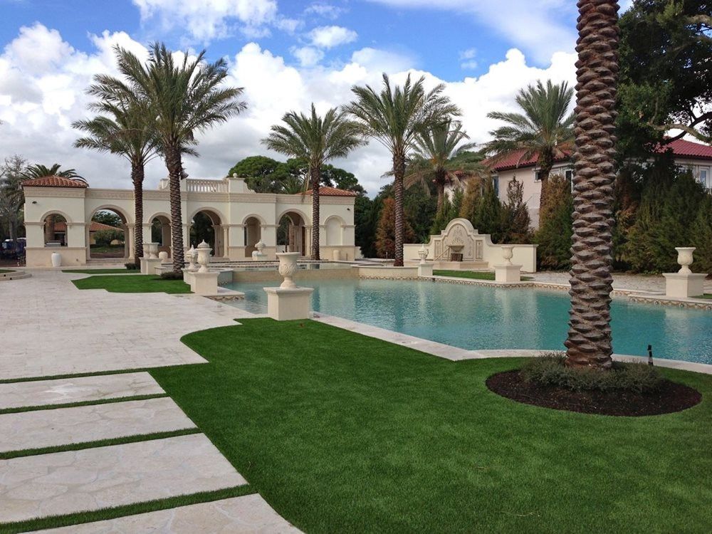 Huntsville artificial grass landscaping for resorts and event spaces